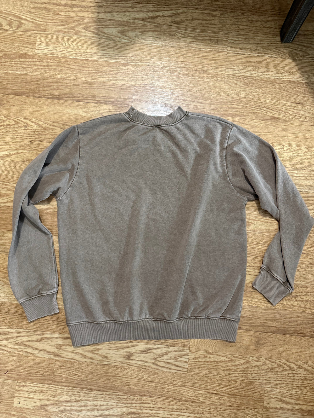 KC Chiefs Sleeve Patch Brown Football Mock Neck | Queen Bee