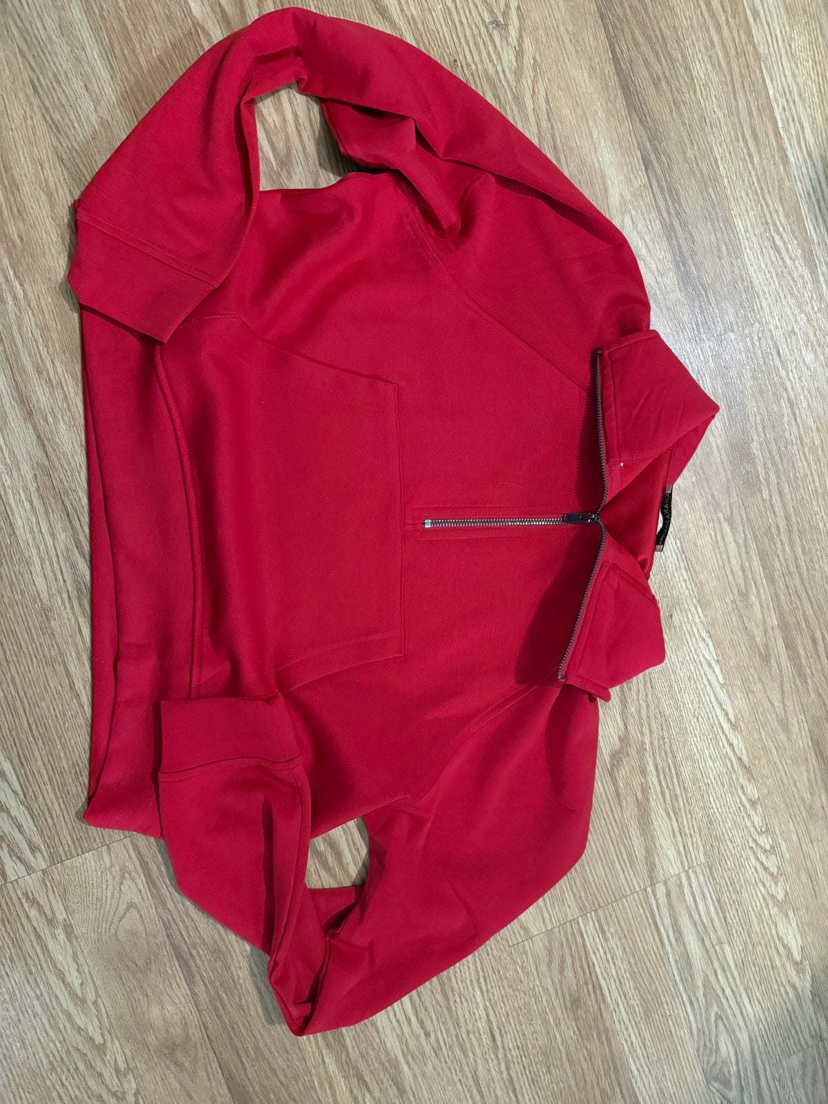 Red Gold Sequin KC Half Zip Pullover | Game Day Sweatshirt
