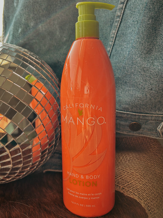 California Mango Hand & Body Lotion- Nourishing, Hydrating, and Luxurious | QB Customs