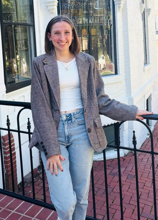 Tweed Blazer Chic Classy | Queen Bee Boutique