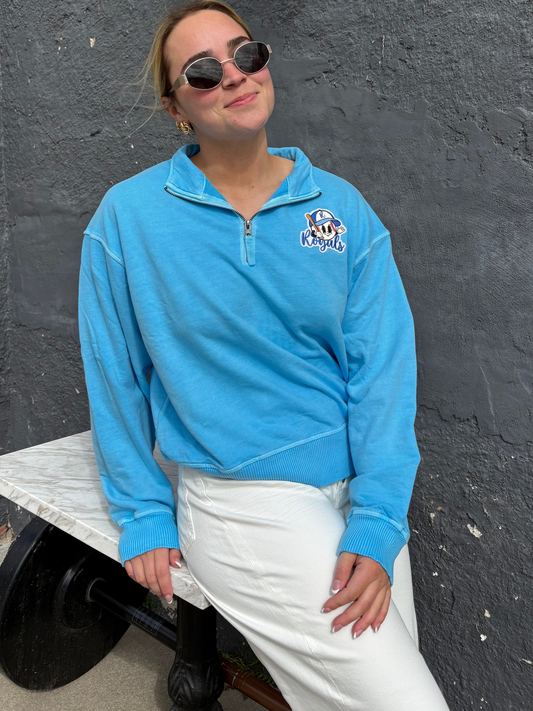 Royals Baseball Patch Half Zip Pullover
