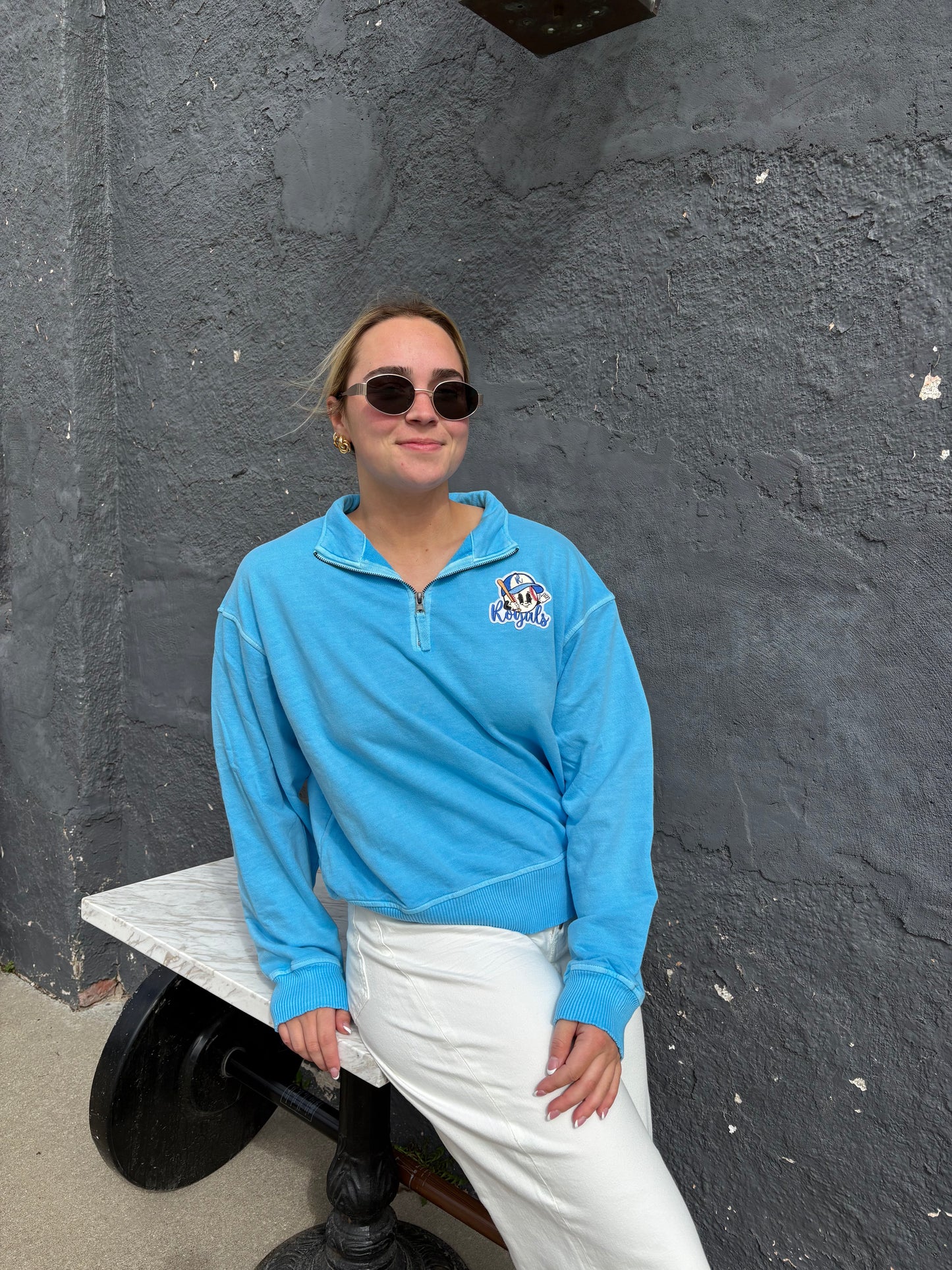 Royals Baseball Patch Half Zip Pullover