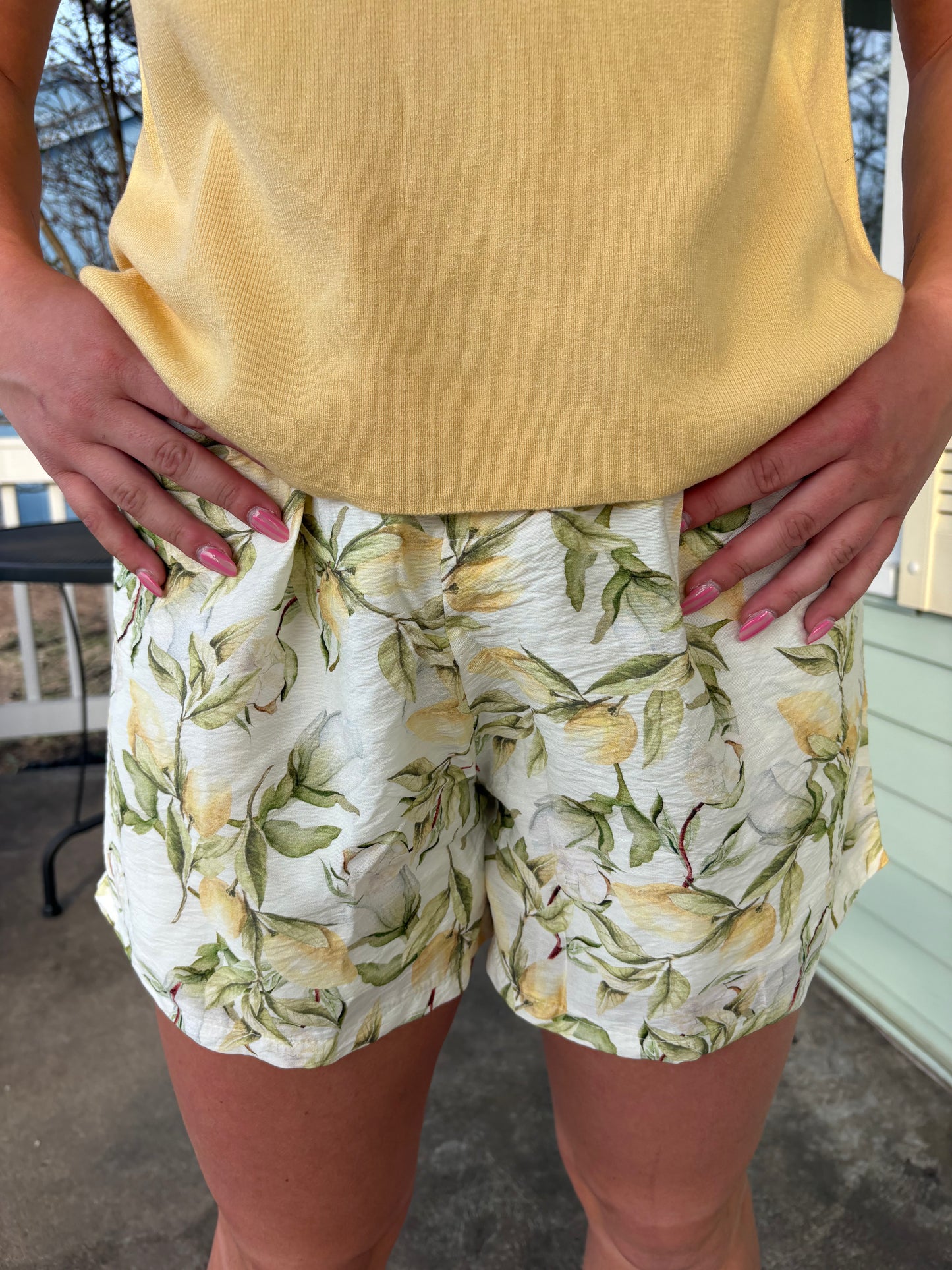 Lemon Shandy Dressy Summer Shorts Classy Chic | Queen Bee Boutique