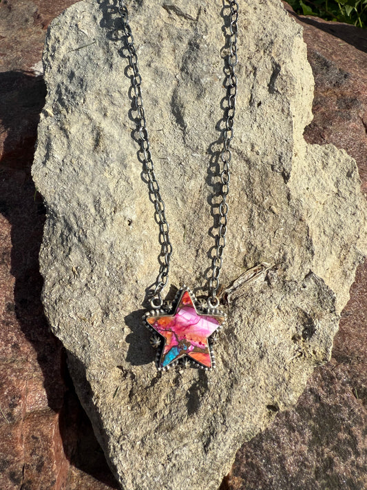 Pink Dream Mojave Star Necklace