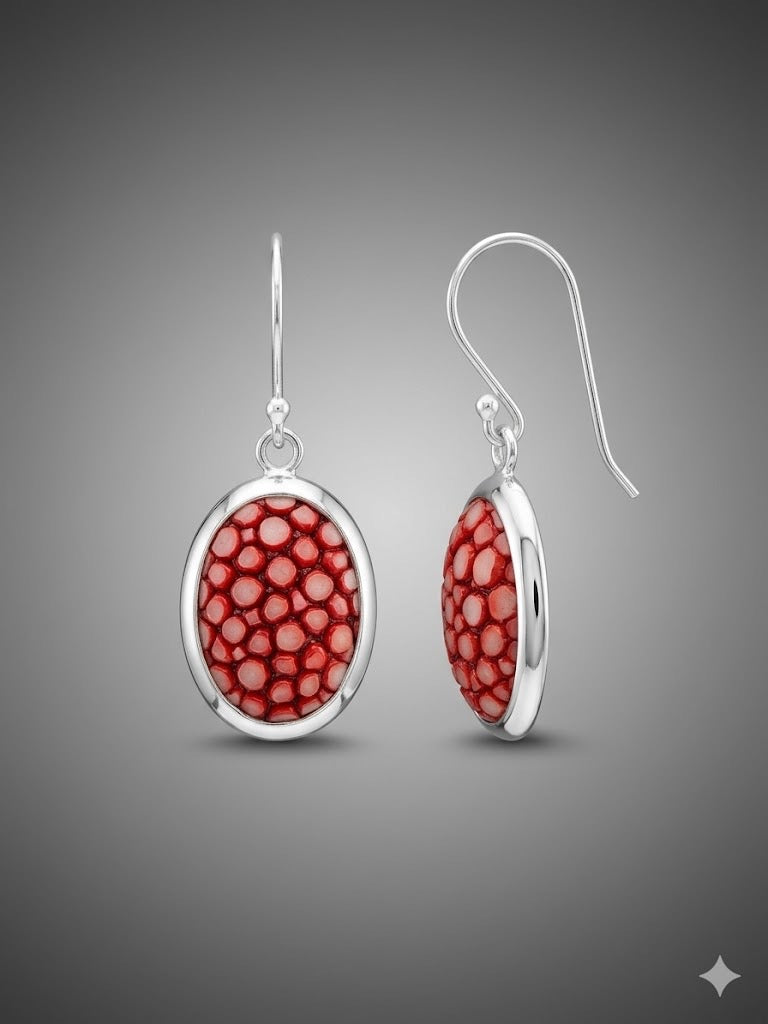 Rare Organ Pipe Coral Earrings Sterling | Queen Bee Boutique
