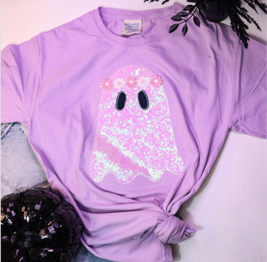 Spooky Sequin Ghost Tee