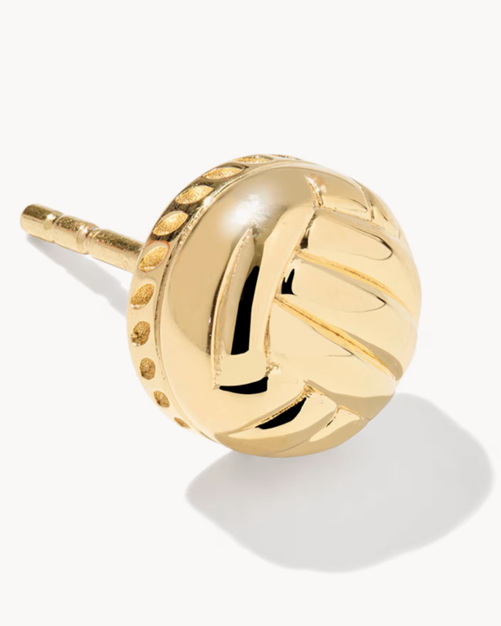K.S. Volleyball 18K Yellow Gold Vermeil Stud Earrings | Queen Bee Boutique