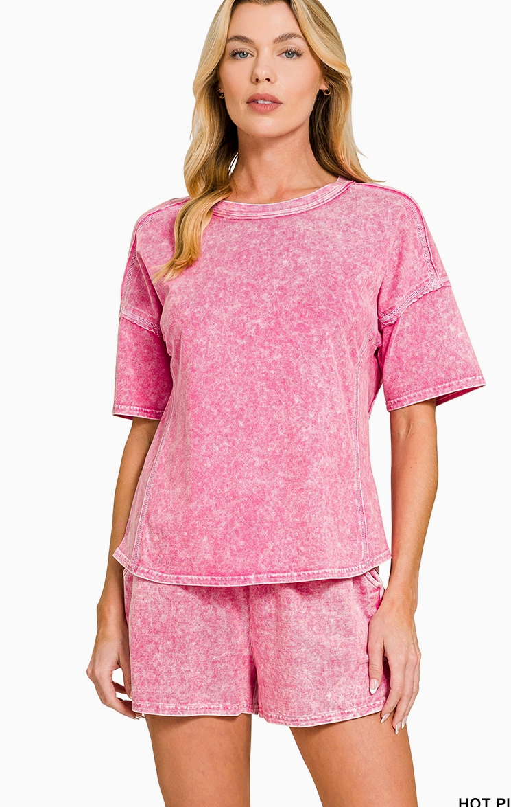 Halo Snow Hot Pink 2 Piece Set | Queen Bee Boutique