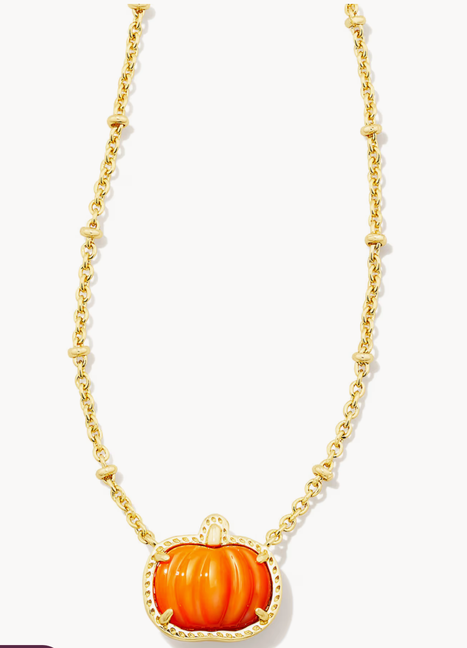 K.S. Pumpkin Necklace | Queen Bee Boutique