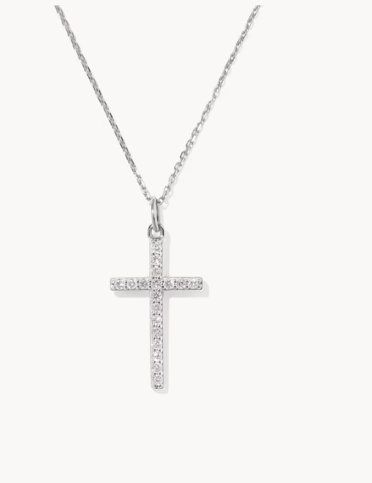 Kendra S. Silver Cross Necklace