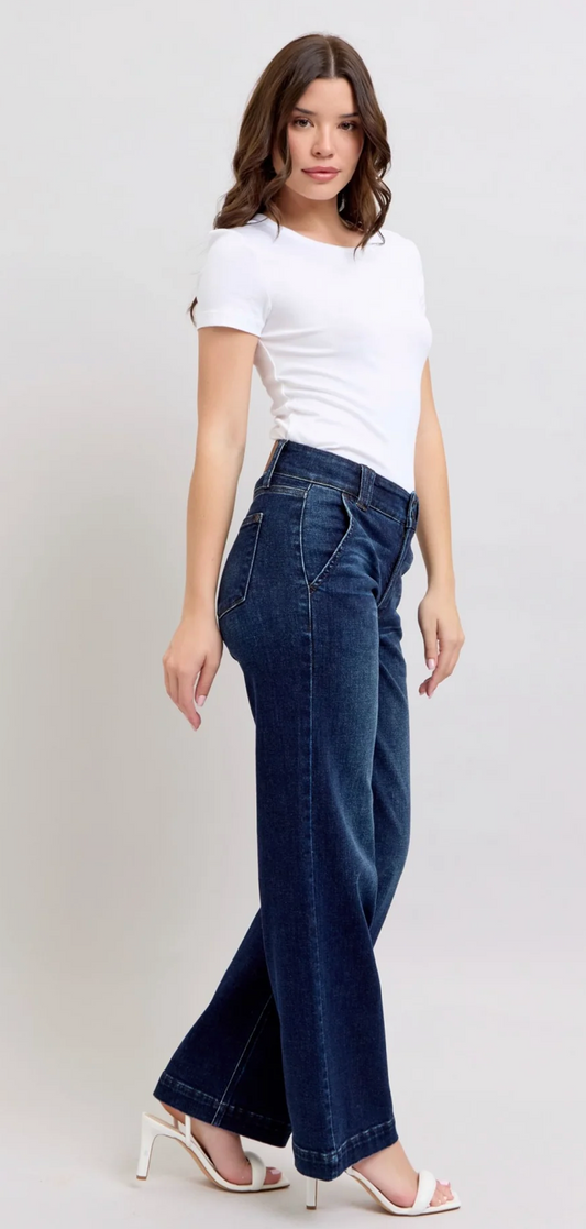 Judy Blue Wide Leg Dark Wash