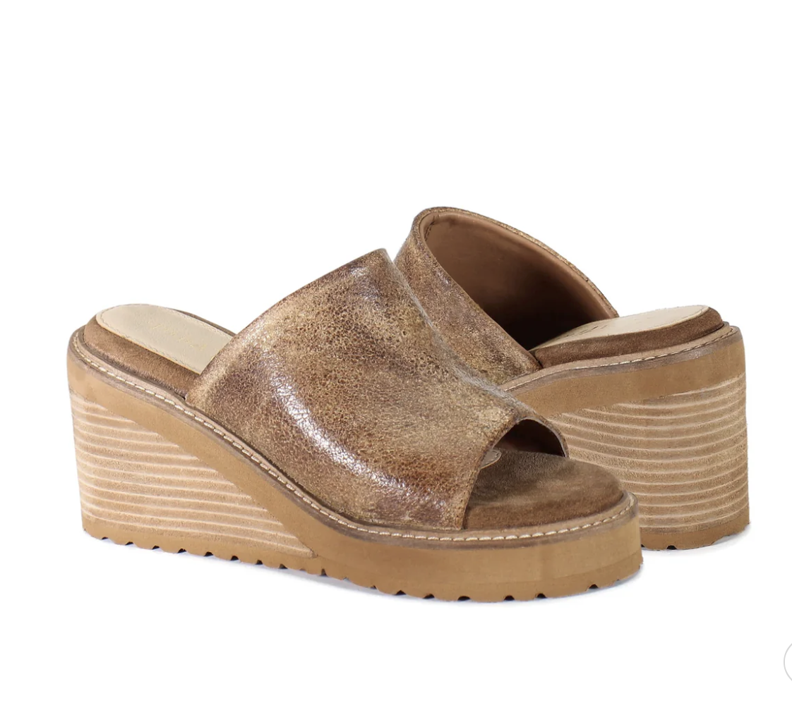 Diba True Cloud Fall Women’s Leather Wedge Sandal – 3.25" Stacked Heel