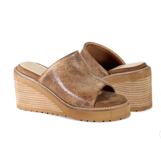 Diba True Cloud Fall Women’s Leather Wedge Sandal – 3.25" Stacked Heel