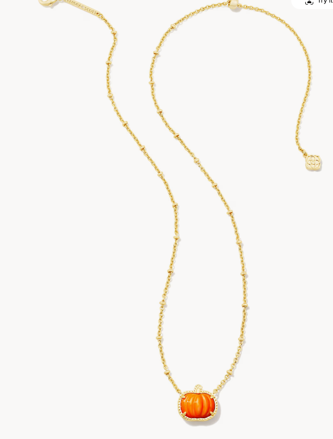 K.S. Pumpkin Necklace | Queen Bee Boutique