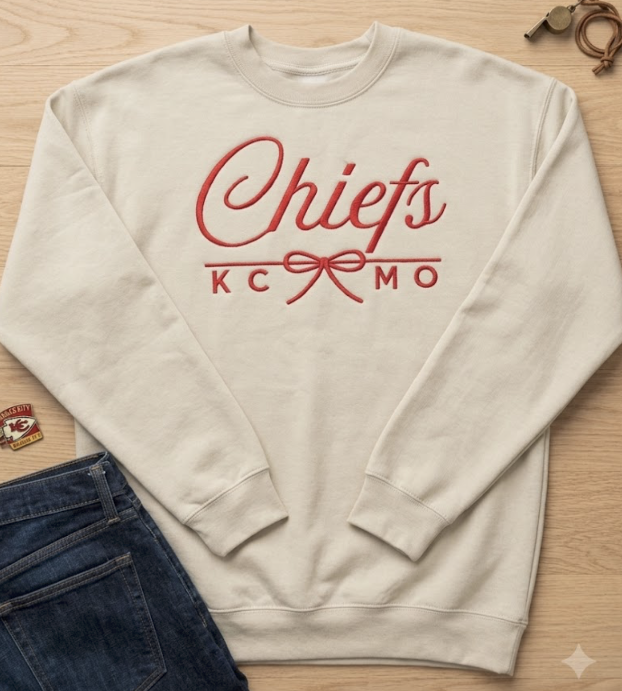 KC Show The Love Crew Football Chiefs | Queen Bee Boutique
