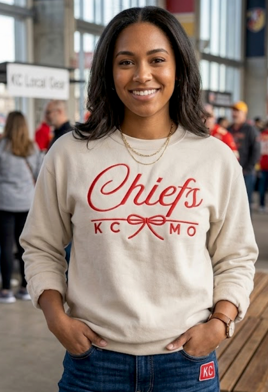 KC Show The Love Crew Football Chiefs | Queen Bee Boutique