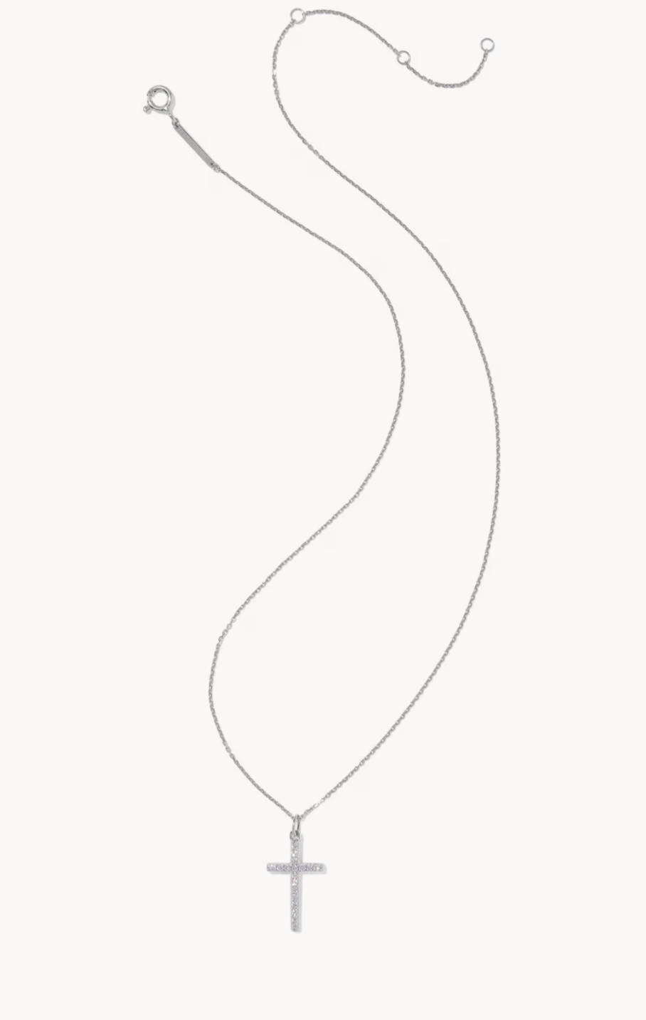 Kendra S. Silver Cross Necklace