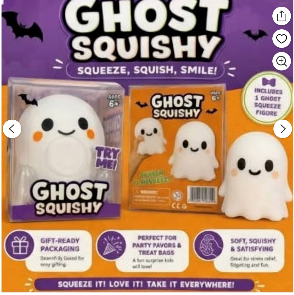 Jumbo Squishy Ghosts