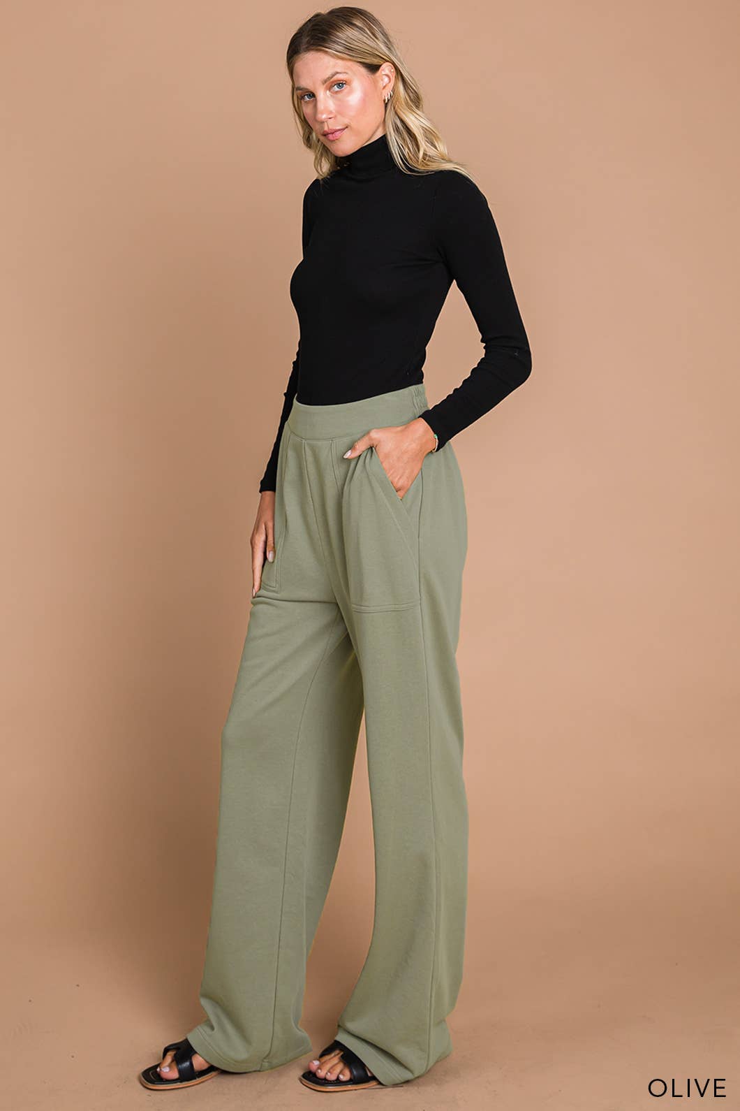 French Terry Washed Women's Pants