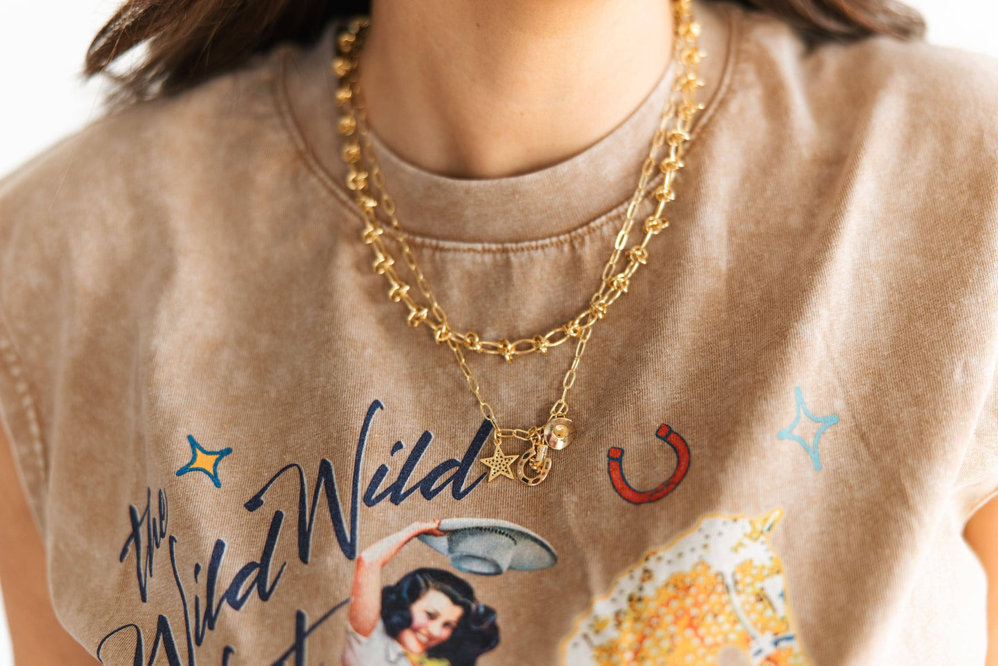 THE WILD WILD WEST TEE COWGIRL BOHO RODEO CHIC | Queen Bee Boutique